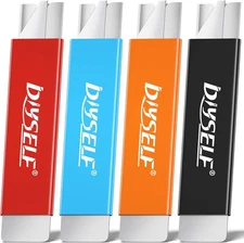 DIYSELF Box Cutters, 4 Pack Small Box Cutter Retractable, Box Cutter Knife with 