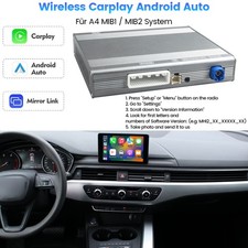 Wireless CarPlay Android Auto Upgrade Modul Set Für Audi A4 S4 MIB1 MIB2 System