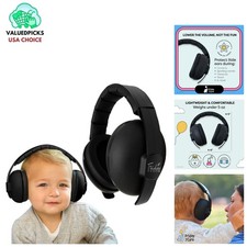Noise-Cancelling Baby Headphones - Protection for Infants  Toddlers, Black