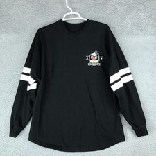 Disney Mickey Mouse Shirt Youth Medium Black Long Sleeve Spirit Jersey Graphic