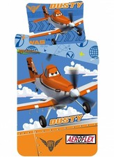 Disney Planes Toddler Bedding Bed Set Dusty Orange Theme 90 x140cm 100% Cotton