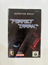 Perfect Dark Manual Nintendo N64 System Used