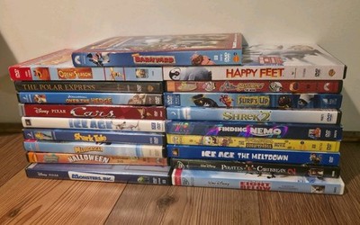 Lot of 18 Kids Disney, Nickelodeon, DreamWorks DVD Movie Lot - No Duplicates