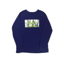 Realtree purple bright green tree graphic print Longsleeve t shirt Mens XL