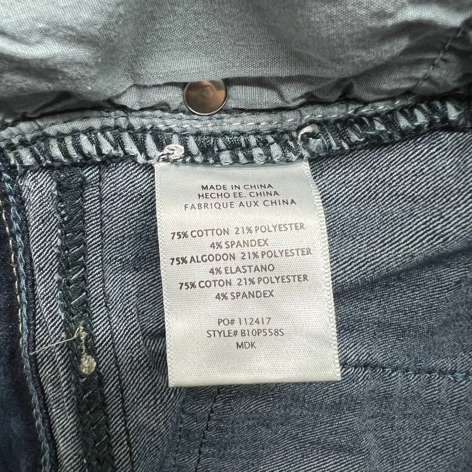Pantalones cortos Bebe talla 31 para mujer con puños azules denim Foto 4 de 4