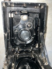 Vintage Voigtlander Folding Camera With Skopar 135mm f/4.5 Lens