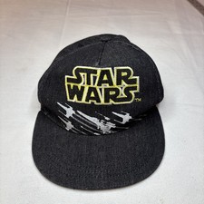 EUC Star Wars Black Cap with Yellow Logo  Adjustable Snap Back