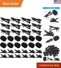 Professional Lavalier Microphone Clips with W...