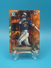 2022 Bowman Sapphire Chrome Prospects 1st Jheremy Vargas #BCP-144 Orange /50