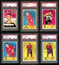 1967-68 Topps Hockey Near Complete Set 4.5 - VG/EX+ 6536751 (72 / 132 cards)