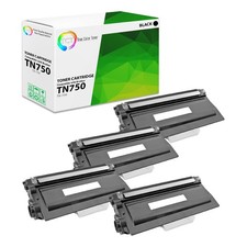 TCT 4PK TN750 High Yield Compatible Toner For Brother MFC 8710dw HL 5470dw DCP