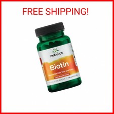 Swanson Biotin B7 Vitamin 5000 mcg 30 Capsules