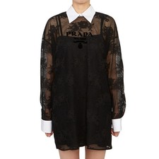 PRADA Woman Collar Mini Dress P3I67R 12BZ F0967 NEW ITEM