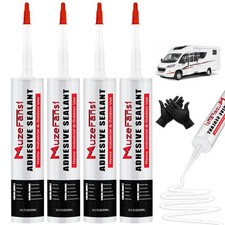 RV Roof Sealant, 4 Packs Non-Leveling Lap Sealant for RV Roofs - Non-Sag Sili...