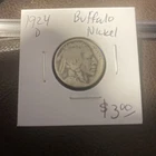 1924 D Buffalo Nickel. $3