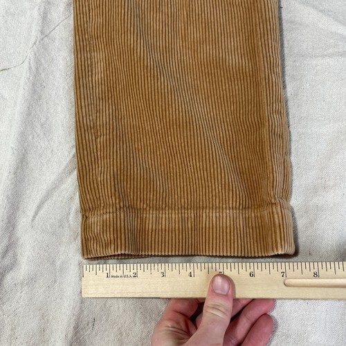 Pantalones de pana vintage Polo Ralph Lauren para hombre 32x32 marrón cordón jumbo pantalones años 90 - Imagen 13 de 13
