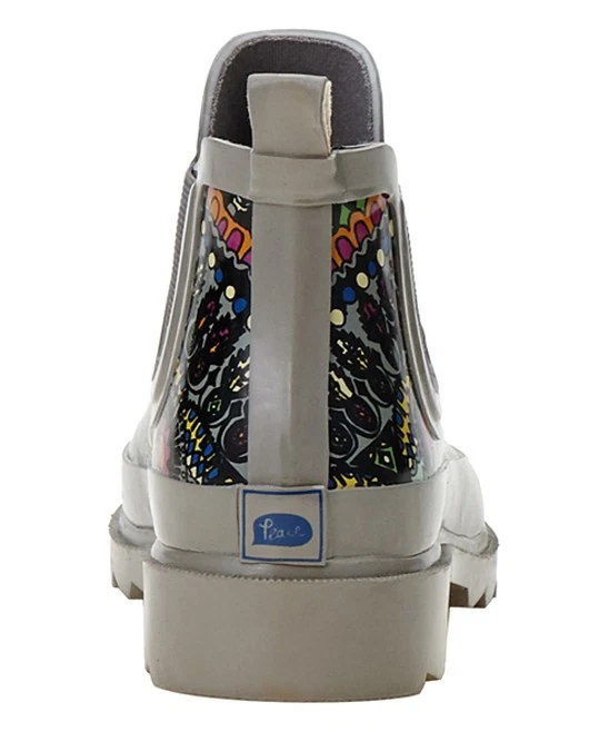 Botas de lluvia de goma de corte bajo marca SakRoots Chelsea para mujer talla 6 Foto 4 de 4