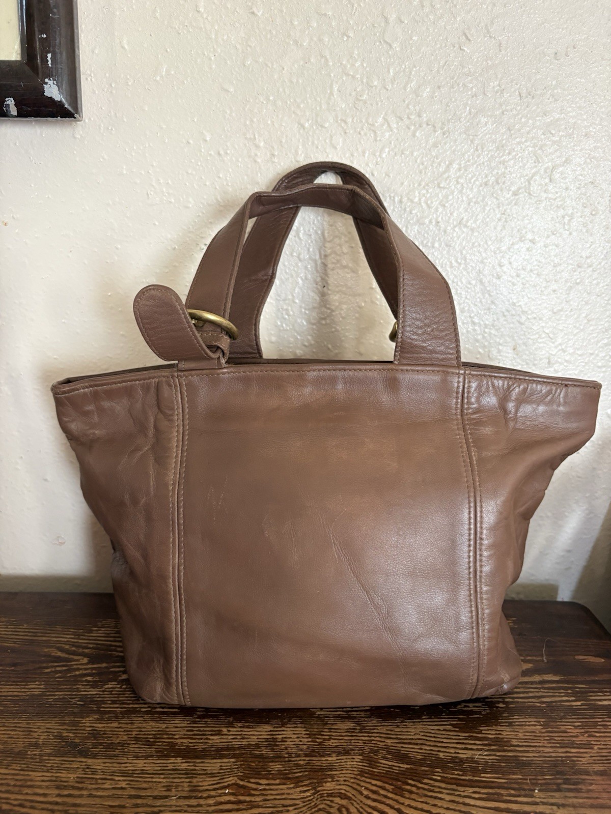Vintage COACH 4133 Waverly Leather Tote Bag Caramel B… - Gem