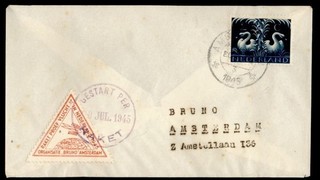 DR WHO 1945 OLANDA RAZZO SPAZIALE POSTA EZ #34C1 R82044