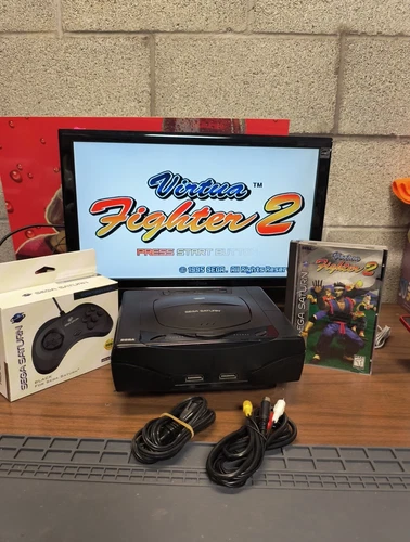 SEGA SATURN MK-80000 Console W/ NEW CONTROLLER & AV. SEE PICS Read