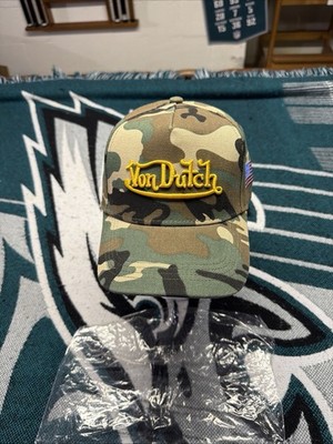 New there  Von Dutch Americano 6 Panel Strapback Hat - Adjustable camo USA 
