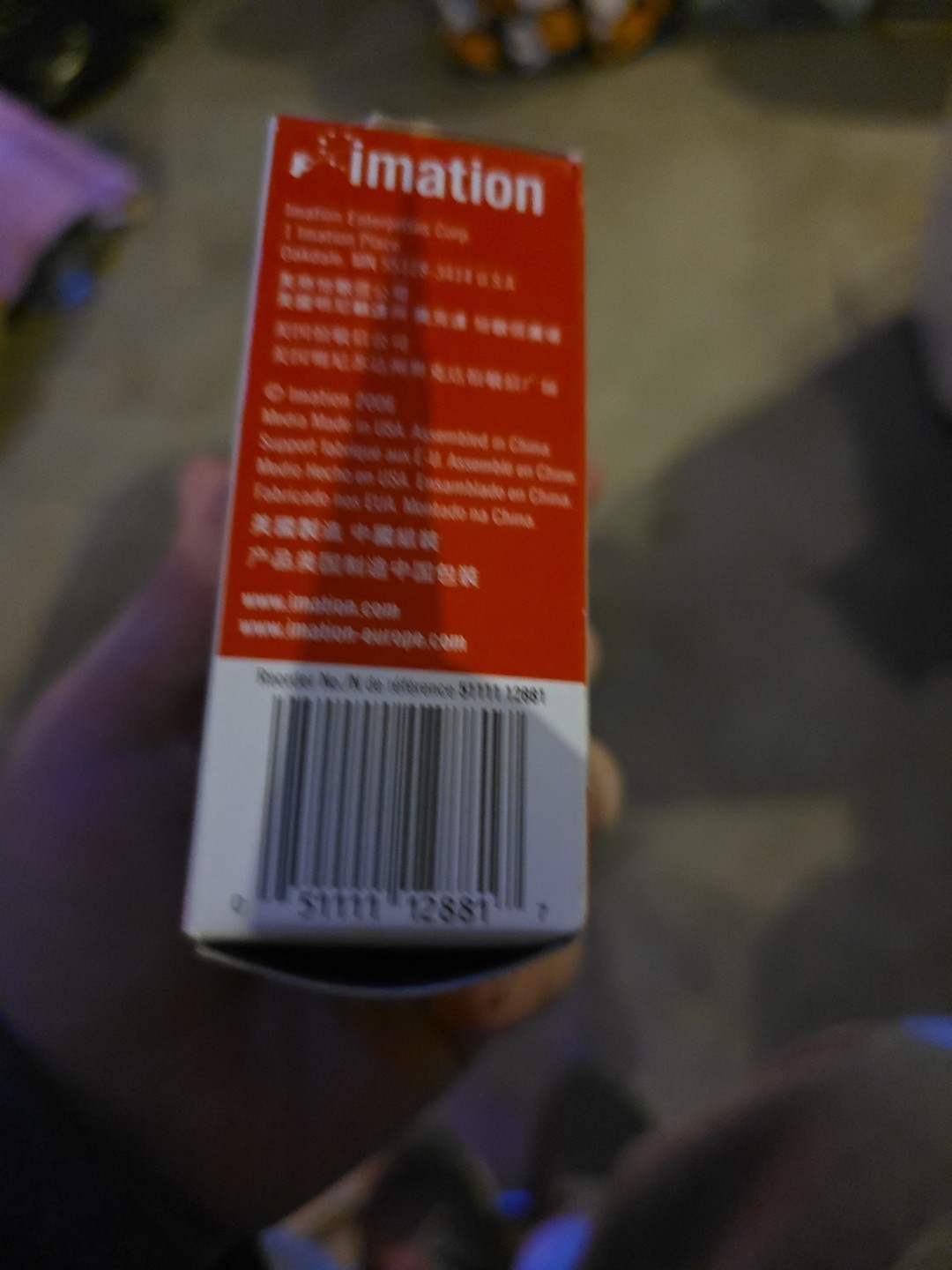 IMATION 3.5" Floppy Disks 1.44MB IBM 2HD 9-Pack Missing  One Open Box Diskettes 