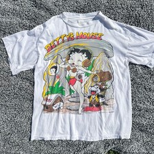 Betty Boop Betty&rsquo;s House Flintstone T-shirt 1994 rare Design Unisex NH25152