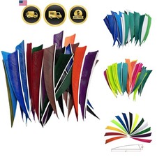 Turkey Feather Arrow Fletching 50pcs 4 Inch Waterproof Right Wing for Bowhunting