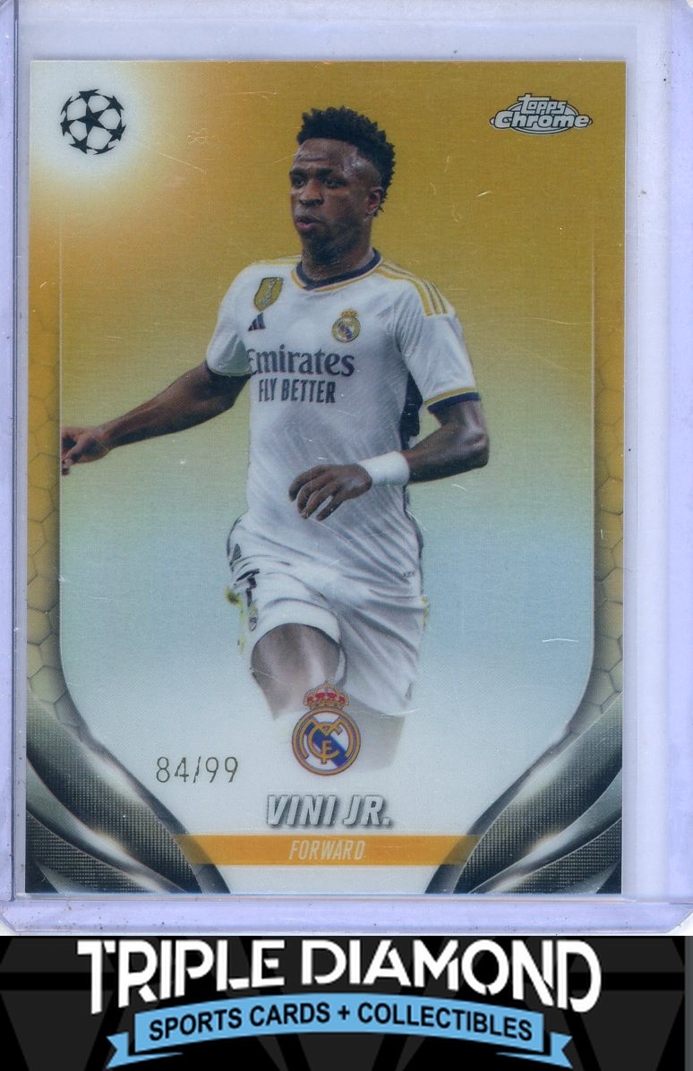 2023-24 Topps Chrome UCL Vini Jr. Color Match Refractor #84/99 Real Madrid T14
