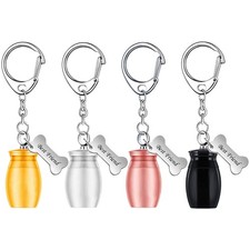 1x Mini Pet Urns Keychain Dogs Ashes Keepsake Pendant Mini Pet Urns for Dogs Cat