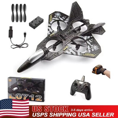 USA Dual control RC Plane 2.4G Gravity Sensing RC Glider 360° Rotation Airplane