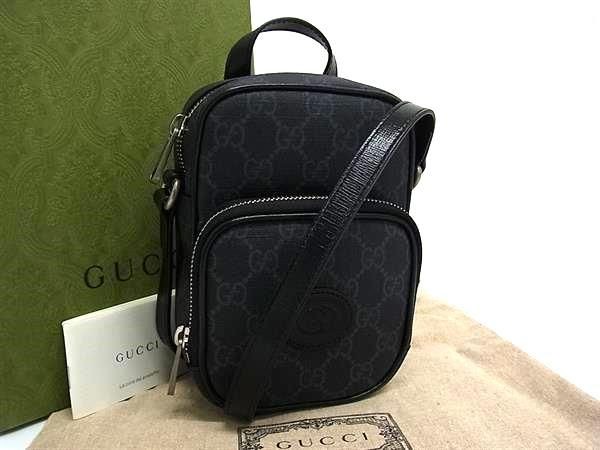 Gucci Interlocking G GG Pattern Leather Shoulder … - image 1