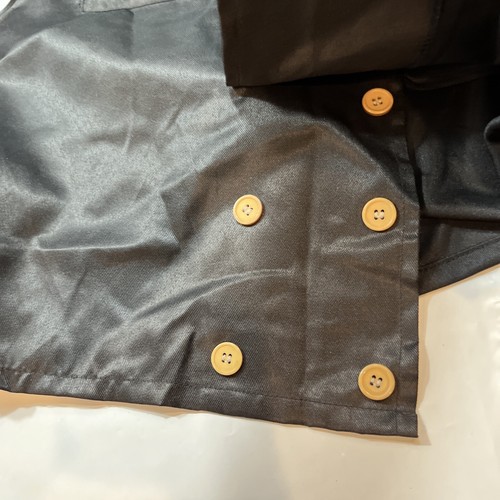 BLACK Steampunk VEST button Up Costume Western Victorian Vampire, Fits Up To 42” - Picture 5 of 14