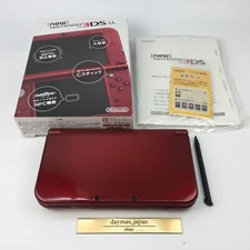 【Excellent】Top IPS Nintendo New 3DS XL LL Metallic Red Console Box Japanese Ver