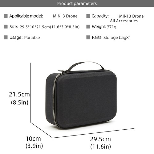 Para FIMI Mini 3 Organizador Bolsa Mini 3 Portátil Bolso de Mano Accesorios - Imagen 2 de 28