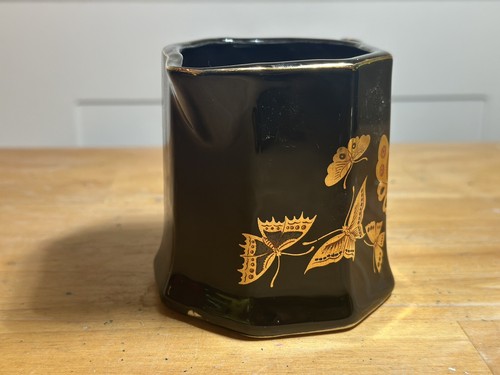 Vintage Enesco “Golden Butterflies” Creamer Japan in EUC - Picture 4 of 14