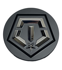 Tis Matte Blackchrome Snap In Center Cap Middle Portion Only 1284c71