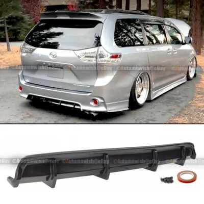 For 11-20 Sienna SE Rear CityKruiser Rear Bumper Lower Diffuser Body Lip Spoiler