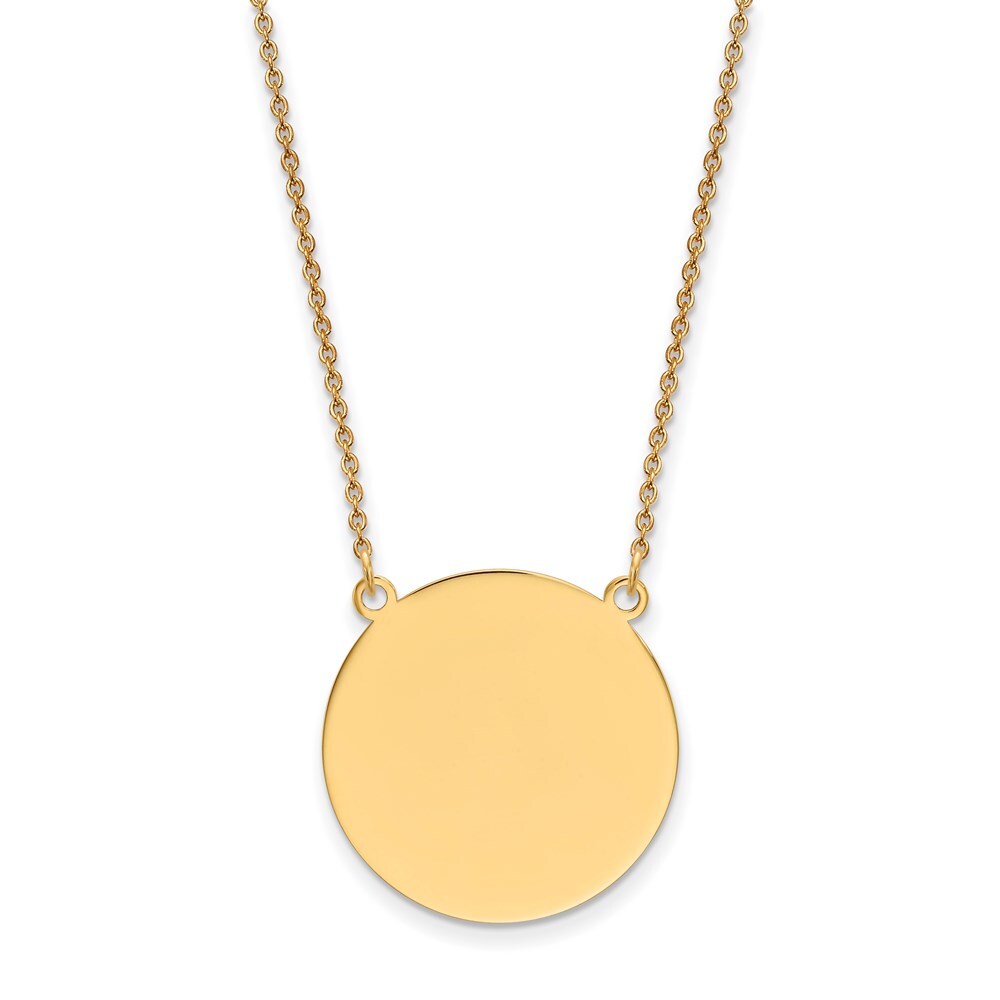 Round .018 Gauge Monogram Pendant - Sterling Silver or Solid Gold Round .018 Gauge Monogram Pendant - Sterling Silver or Solid Gold