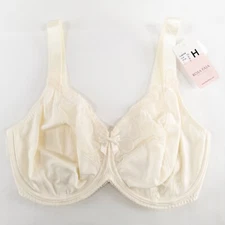 New Rosa Faia Anita Lupina Bra 32H Champagne Underwire Side Support Unpadded