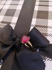 12mm Heart Shaped Lab Created Red Ruby Ring SIZE 7 — photo 8