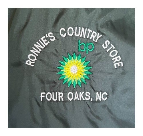 Vintage BP Gas Station Jacket 90s Ronnie's Country Store Windbreaker - Size M - Picture 4 of 10