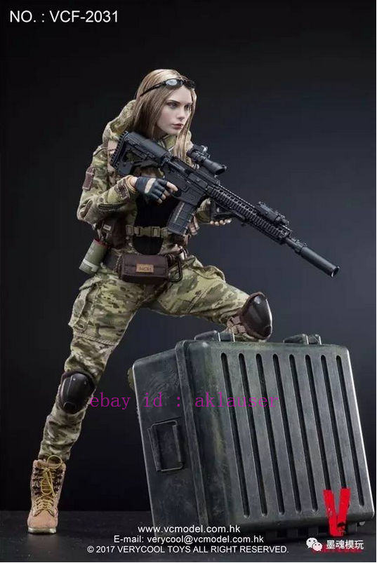 ミリタリー VeryCool 1/6 Villa Verycool Vcf-2031 1/6 Camouflage Female Soldier Villa Action