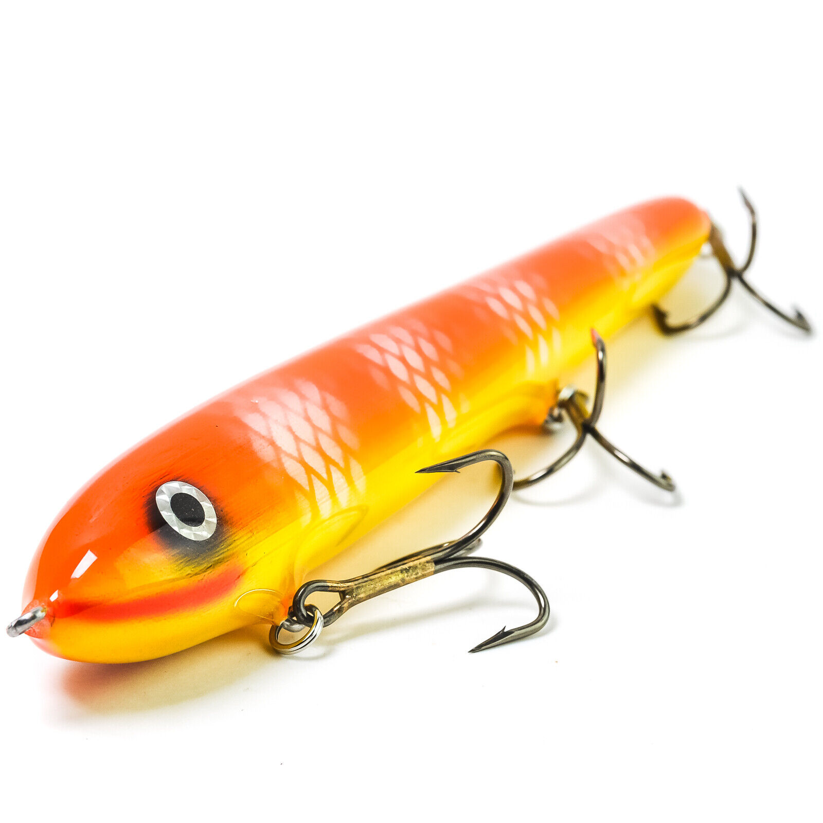 Hughes River Musky 7 Bait Top Prey Color; Black Chartreuse 2001Hughes  River Baits Very Rare Type & Color