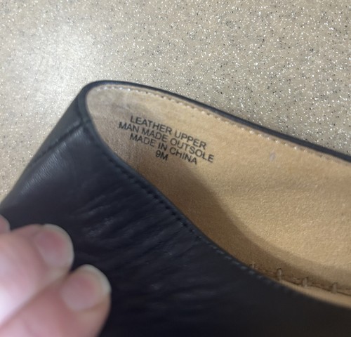 Talbots Alpargatas Mujer Talla 9 Azul Marino Cuero Mocasines Planos Nudo Izzy - Imagen 7 de 8