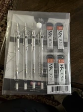 MozArt Mechanical Pencil Set with Case - 4 Sizes: 0.3, 0.5, 0.7 & 0.9mm w Eraser