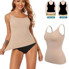 Summer Seamless Shapewear Tops Women Tummy Control Smooth Body Shaper Camisole
