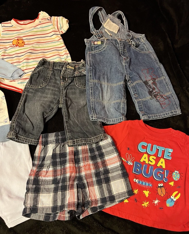 De colección Años 70 Bebé Niño Prematuro a 6 Meses Conjunto Conjuntos Healthtex Carter’s Fisher Price Foto 4 de 4