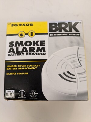 BRK FG250B Smoke Alarm Battery Powered