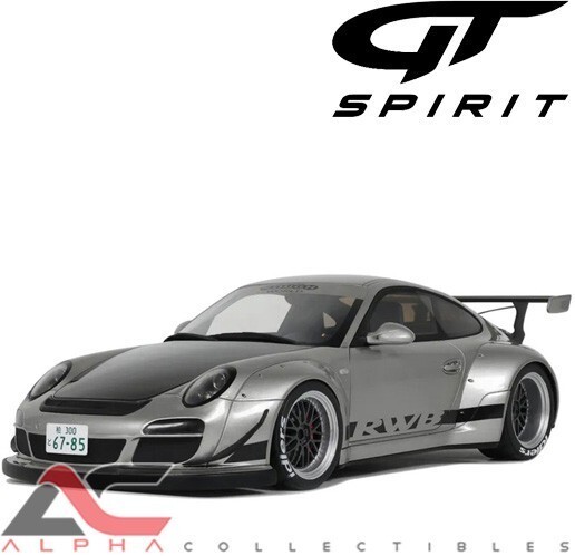 GT SPIRIT GT483 1:18 2024 PORSCHE RWB ABU СЕРЕБРИСТЫЙ